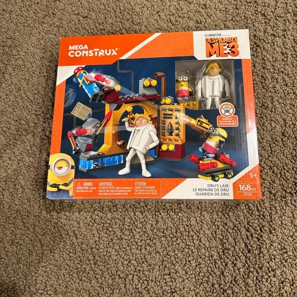 Mega Construx Despicable me 3 Dru’s Lair set FFJ35 168 pieces new in sealed box